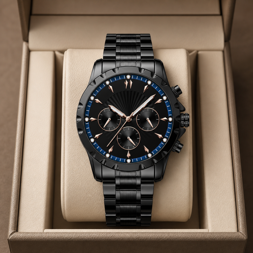 Vareign Imperial Blue Black Onyx luxury product shot - view 01