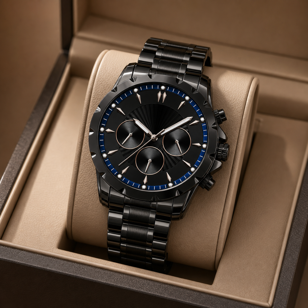 Vareign Imperial Blue Black Onyx luxury product shot - view 02
