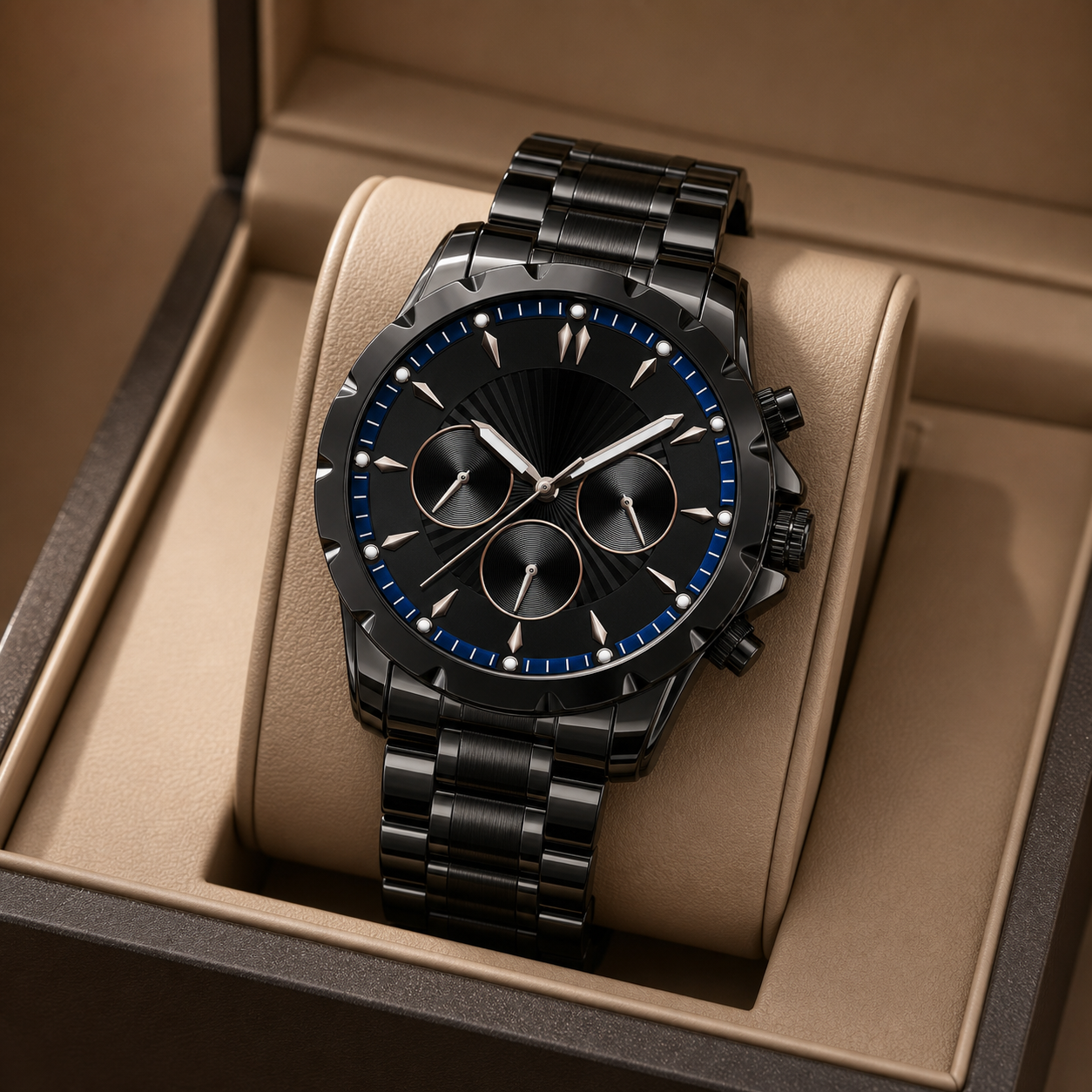 Vareign Imperial Blue Black Onyx luxury product shot - view 02